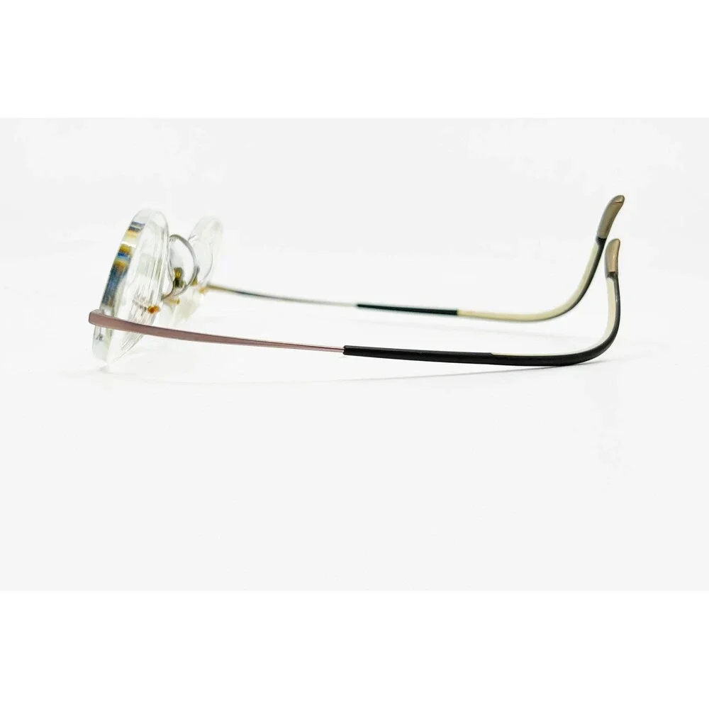 Silhouette Eyeglasses Unisex Brown Rimless Oval Frame 45373 OS